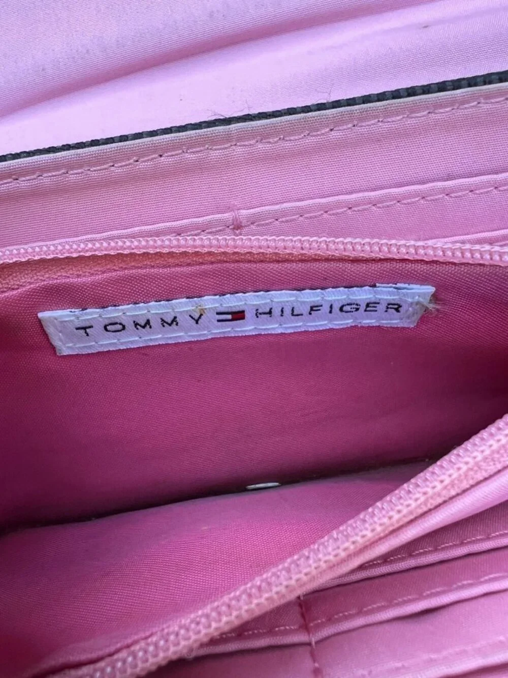 TOMMY HILFIGER Wallet Clutch Black Card Money Holder